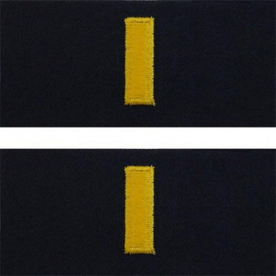 [Vanguard] Navy Embroidered Collar Device: Ensign - embroidered on coverall
