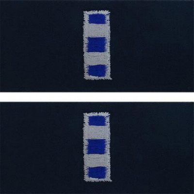 [Vanguard] Navy Embroidered Collar Device: Warrant Officer 4 - coverall