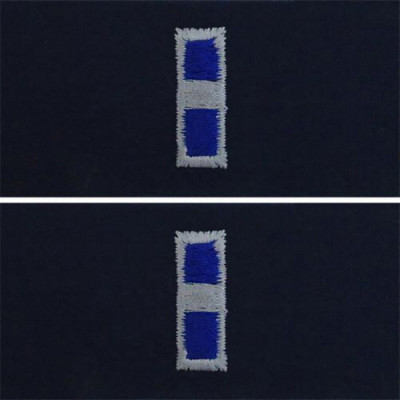 [Vanguard] Navy Embroidered Collar Device: Warrant Officer 3 - coverall