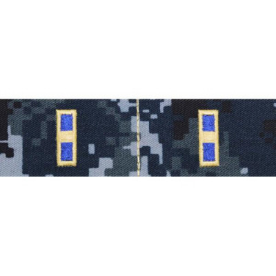 [Vanguard] Navy Embroidered Collar Device: Warrant Officer 1 - Type I Blue Digital