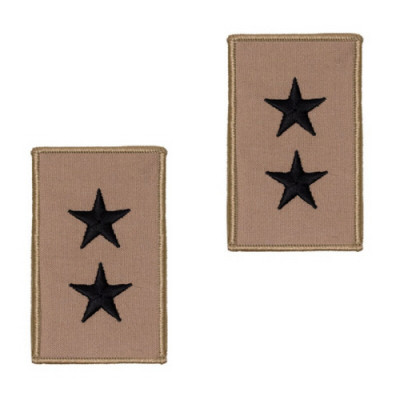 [Vanguard] Navy Embroidered Rank: 2 Star: Rear Admiral Upper - Desert