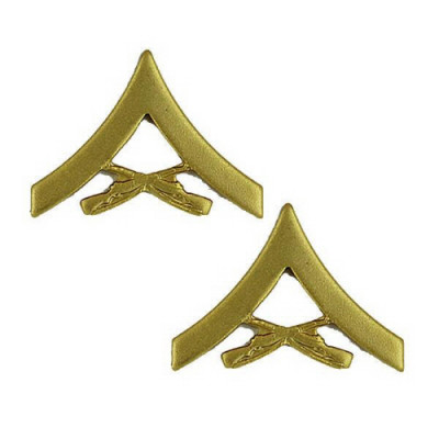 [Vanguard] Marine Corps Chevron: Lance Corporal - satin gold