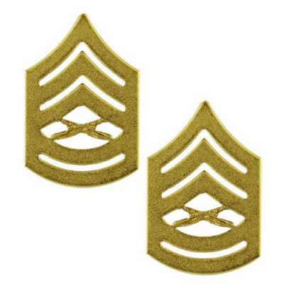 [Vanguard] Marine Corps Chevron: Gunnery Sergeant - satin gold