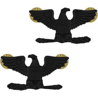 [Vanguard] Marine Corps Collar Device: Colonel - black metal