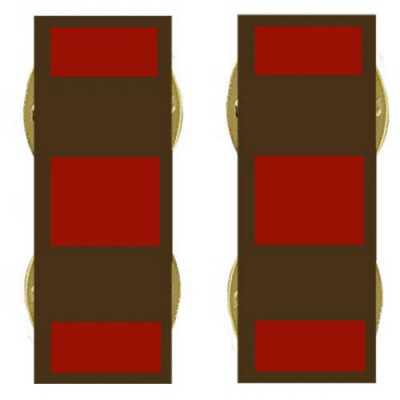 [Vanguard] Marine Corps Collar Device: Warrant Officer 2 - subdued metal