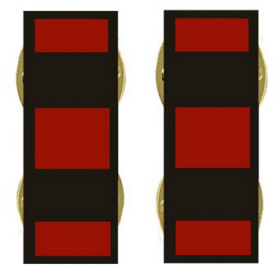 [Vanguard] Marine Corps Collar Device: Warrant Officer 4 - black metal